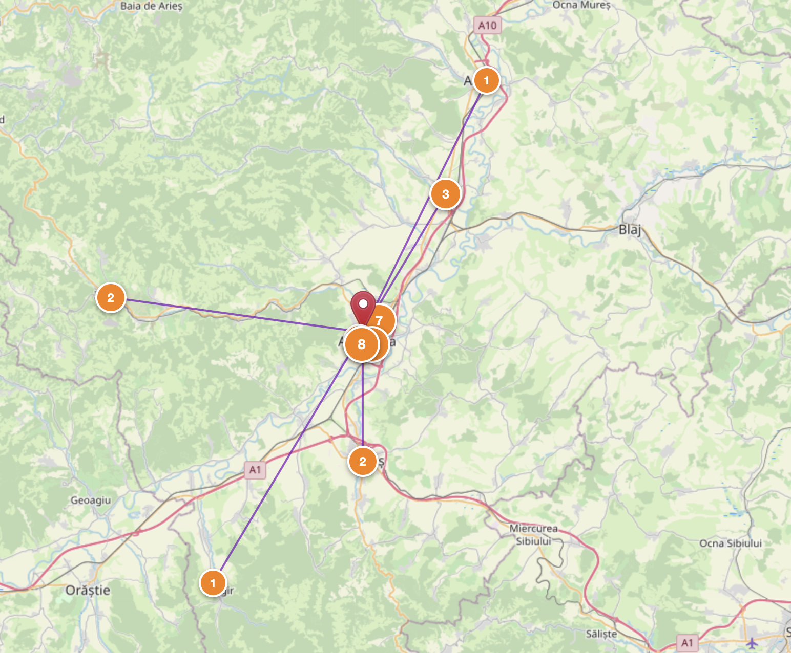 Hartă a României cu inechitățile din educație